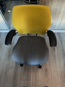 Ergonomic Humanscale Office Chair - Black & Yellow