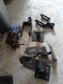 timber gate hangers