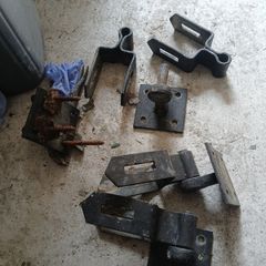 timber gate hangers