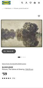 Ikea Blodfader - the seine at giverny