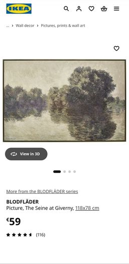 Ikea Blodfader - the seine at giverny