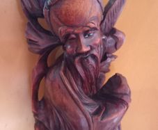 Antique Chinese RoseWood Carving 18 inches.