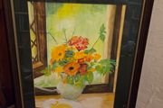 "The Tea Room Window" Framed Watetcolour