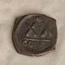 Byzantine Empire Emperor Phocas 602 AD Half Follis Image 2