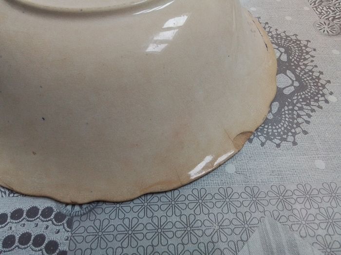 Antique Buffalo Blue Willow serving Bowl
