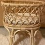 Rattan Doll's Bassinet - Cane Dolls Bed Image 2