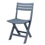 Plastic Folding Garden Chair Bistro Chair Balcony Chair Camping Chair, White Image 3