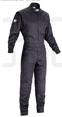 Omp Mechanic/Racing Overalls Black Size 52 XL