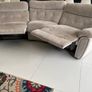 Very comfortable 3 piece curved recliner couch Image 2