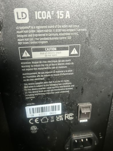 Ld Icoa 15a Active Speakers