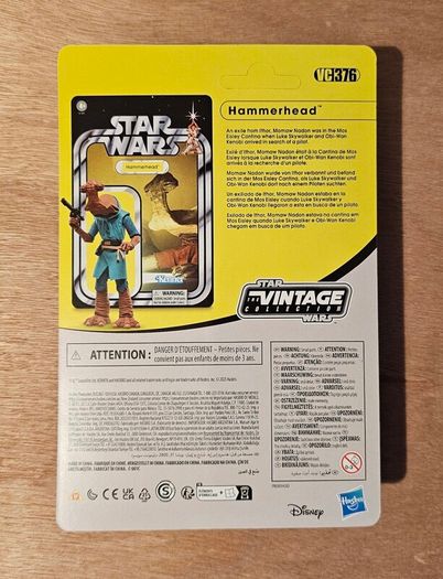 Star Wars Hammerhead 3.75 " Scale  (Unpunctured) From The New Vintage Collection New & Unopened
