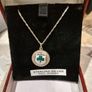 Vintage sterling silver pendant with enamel Image 4