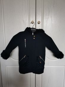 Girl's River Island fur coat Size 2-3 yrs