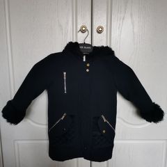 Girl's River Island fur coat Size 2-3 yrs
