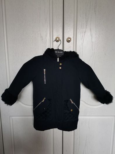 Girl's River Island fur coat Size 2-3 yrs