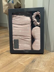 Pink satin pyjamas