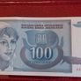 Yugoslavia  Banknote + Coin + Stamp collector set vintage currency Image 2