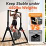 Power Tower Pull Up Dip Station Foldable, Pull Up Bar Station Adjustable, Multi-Function Home Gym, Strength Training Fitness Equipment Image 2