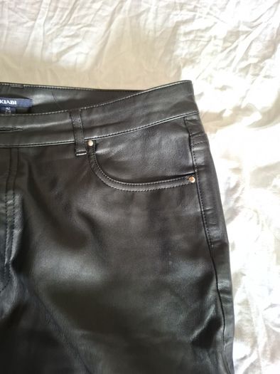 KiabivFaux Leather Jeans