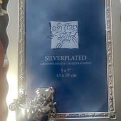 Child's silver plated photo frame