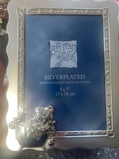 Child's silver plated photo frame