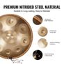 Handpan Drum 55.9 cm 9 Notes D Minor Steel Hand Drum with Mallets for Adult Image 2