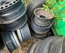 Spare wheels and wheels for plastic covers