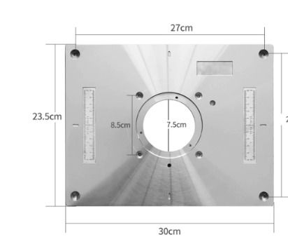 BRAND NEW Multifunctional Aluminum Router Table Insert Plate Trimmer Engraving Machine Woodworking Bench Router Plate