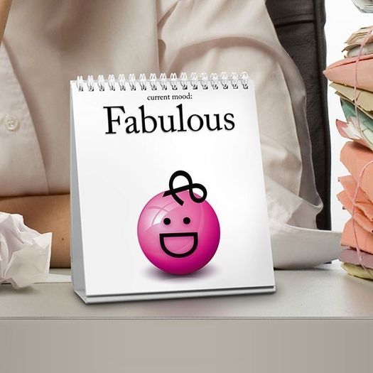 DAILY MOOD Flipchart - Office Gift, Counter-top