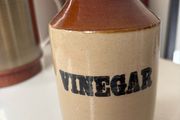 Vintage Pearson's of Chesterfield Glazed Earthenware Vinegar Jar / Pouring Bottle