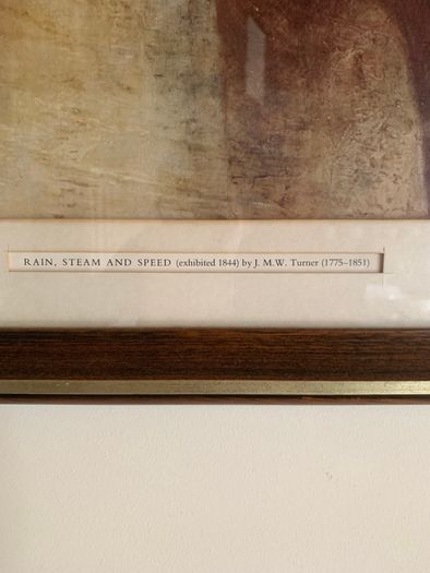 Framed Turner print