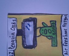 Air freshner penguin No:32 series 2 penguin cardz. MADE OF PAPER not cardstock
