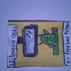 Air freshner penguin No:32 series 2 penguin cardz. MADE OF PAPER not cardstock