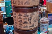 19th Century Chip and Felt designer hat boxes