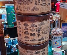 19th Century Chip and Felt designer hat boxes