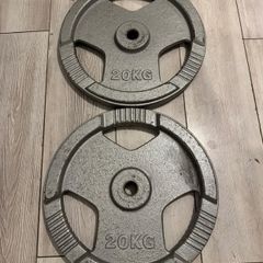 2 x 20KG Weight Plates - Standard Size