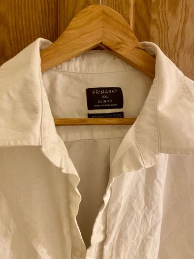 White linen shirt size 2xl