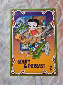 Vintage 2001 betty boop beauty and the beast metal sign 43x30 In excellent condition