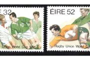 1995 Ireland World Cup Rugby Championship in South Africa Commemorative Stamps Mint Never Hinged (MNH)