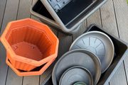 Plant Pots and Saucers Bundle