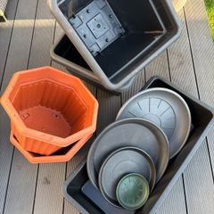 Plant Pots and Saucers Bundle