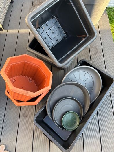 Plant Pots and Saucers Bundle