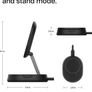 Belkin BoostCharge Pro 15W convertible magnetic wireless charging stand, MagSafe compatible fast Qi2 wireless charger, magnetic fast charger for Apple iPhone 17/16/15, Air, AirPods, PixelSnap - Black [Boxed] Image 2