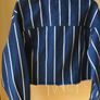 Ladies Cropped Denim Striped Jacket by Pull&Bear Image 3