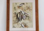 Rustic wooden frame with print by Alexander Selytin