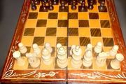 Decorative hand carved chess set