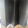 Black 6 panel room divider Image 2