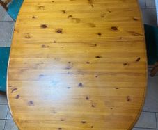 Oval Oak Kitchen Table & Chairs