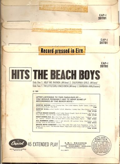 60's Irish Pressings Vinyl Singles/EP's WANTED
