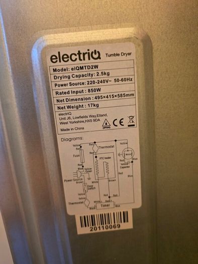 Compact Vented Tumble Dryer